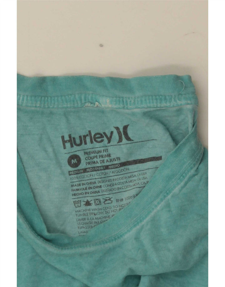T-shirt Hurley da uomo premium fit in cotone blu medio