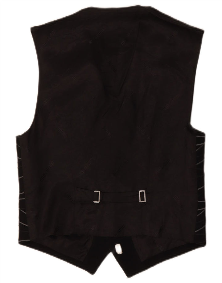 Gilet Uomo Carlo Pignatelli IT 48 Acetato Medio Rigato Nero