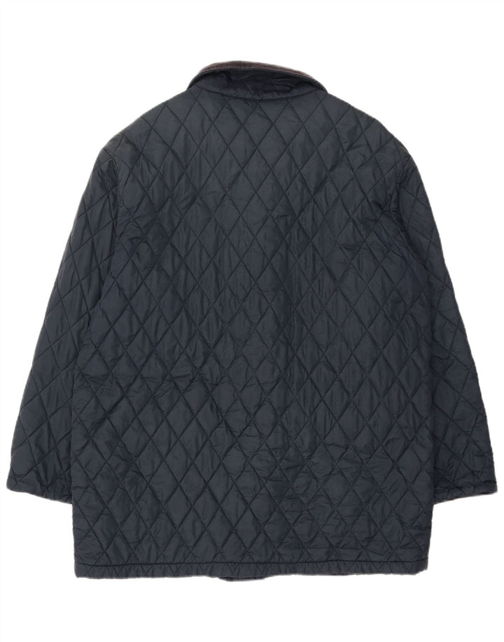 HENRI LLOYD Mens Quilted Jacket UK 40 Large Navy Blue