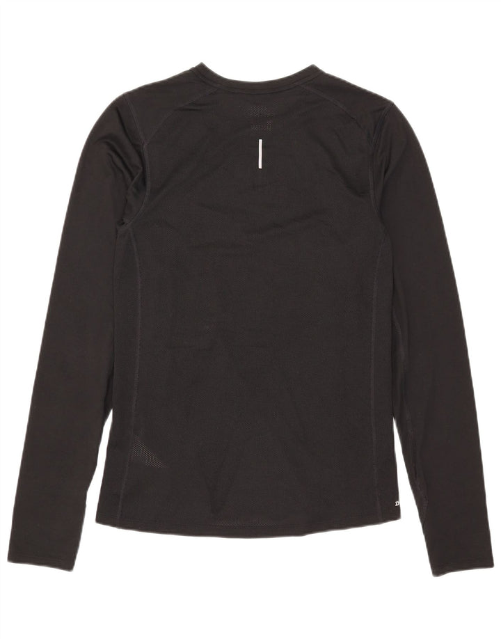 Maglia Nike Dri Fit da uomo a manica lunga piccola in poliestere nero