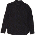 Camicia da uomo ALL SAINTS piccola in cotone con stampa animalier blu navy