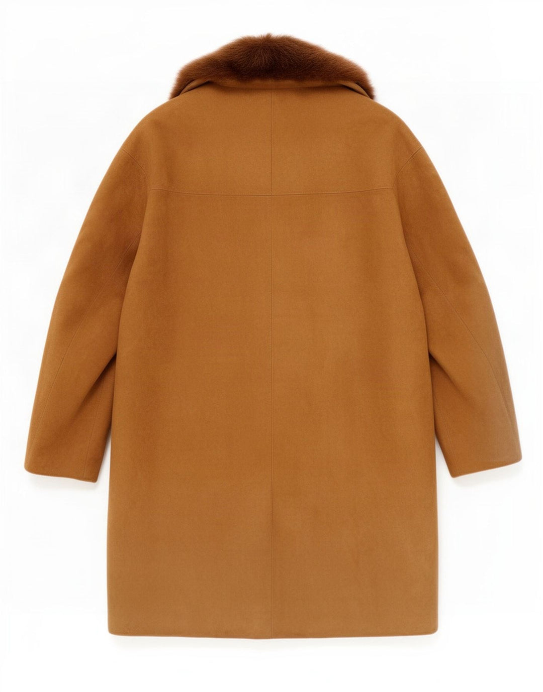 Soprabito vintage da donna in pelle scamosciata UK 14 marrone medio