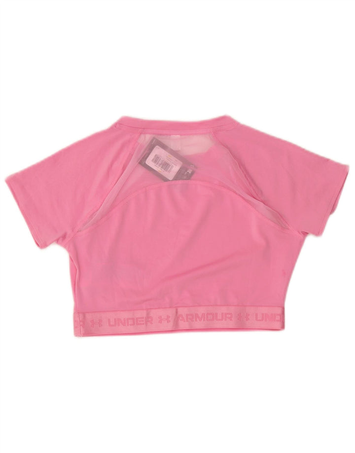 T-shirt grafica corta da donna Under Armour UK 12 poliestere rosa medio