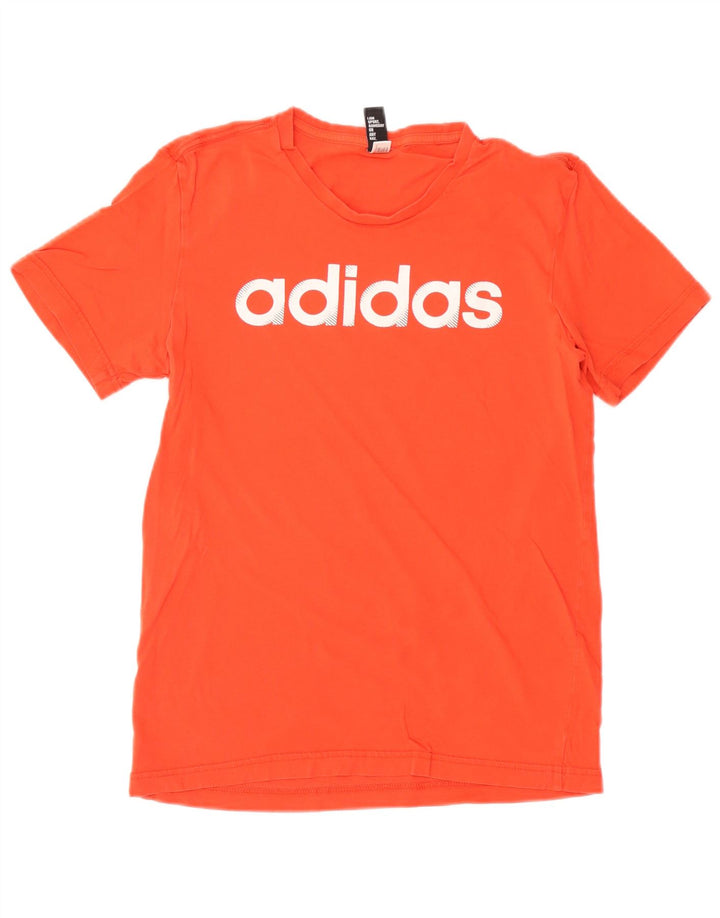 T-shirt grafica da uomo Adidas Top piccola arancione