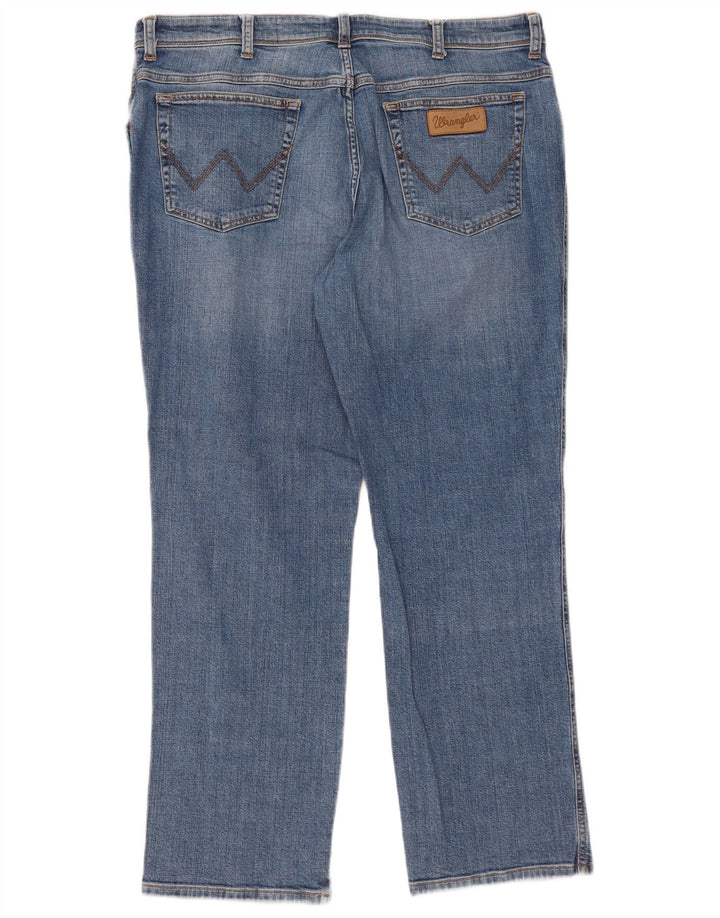 Jeans dritti da uomo Wrangler Texas W40 L30 in cotone blu