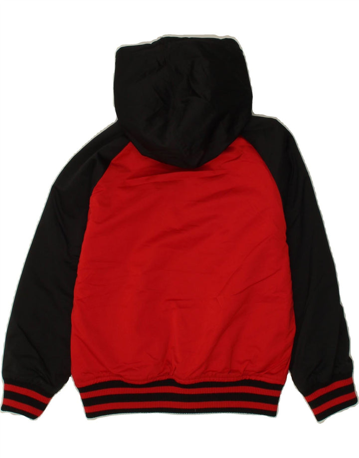 CONVERSE Boys Hooded Graphic Reversible Jacket 5-6 Years Red Colourblock Vintage Converse and Second-Hand Converse from Messina Hembry 