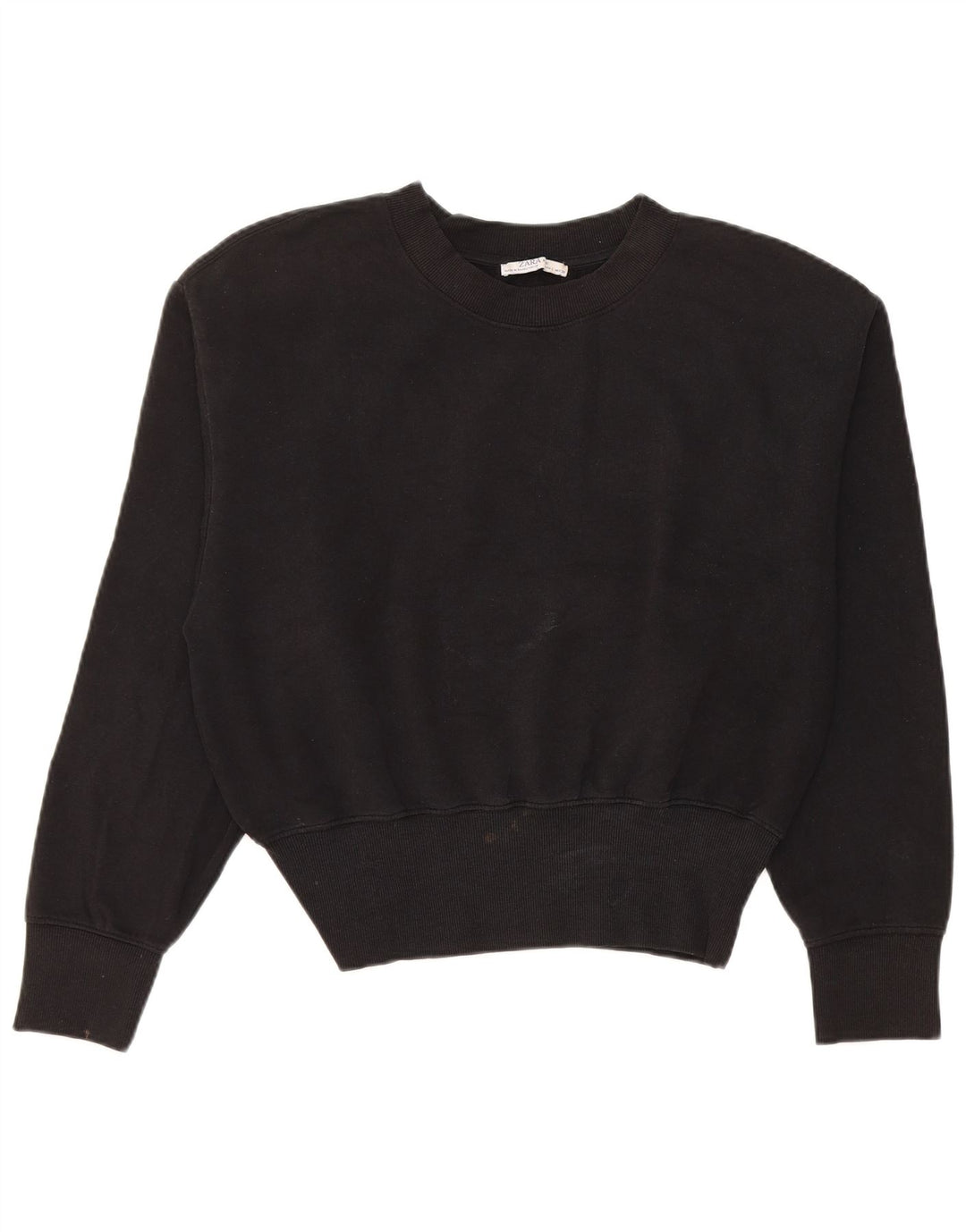 Felpa da donna Zara UK 16 grande nera