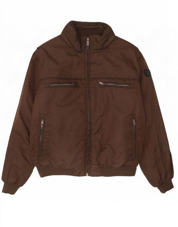 Giubbotto bomber con cappuccio da uomo Fordocks UK 46 3XL nylon marrone
