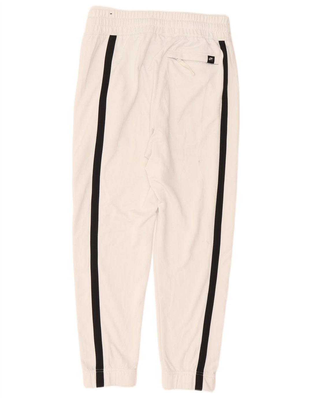 NIKE Womens Tracksuit Trousers Joggers Medium  White Colourblock Polyester