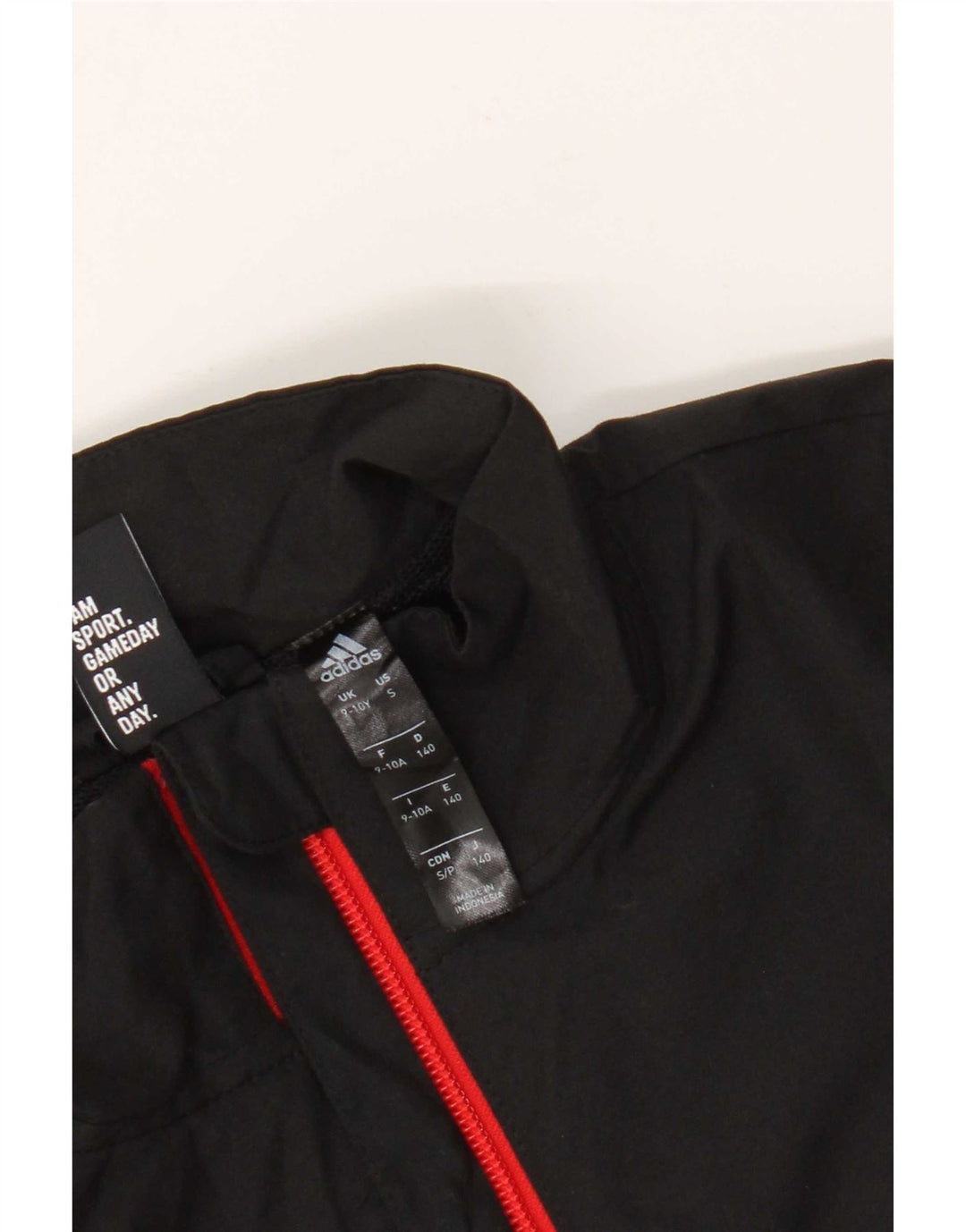 Giacca da ginnastica grafica da ragazzo Adidas 9-10 anni Colorblock nera