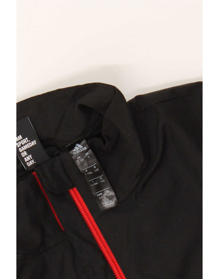 Giacca da ginnastica grafica da ragazzo Adidas 9-10 anni Colorblock nera