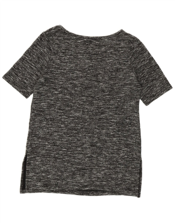 T-shirt lunga da donna Benetton Top UK 14 Medium Black Flecked