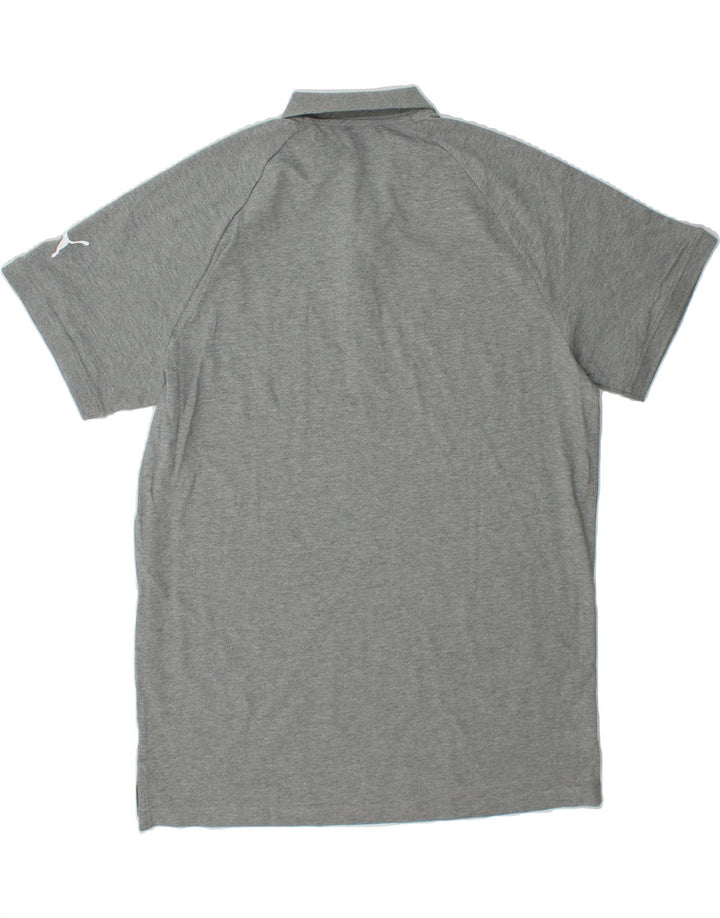 PUMA Mens Graphic Polo Shirt XL Grey Cotton Vintage Puma and Second-Hand Puma from Messina Hembry 