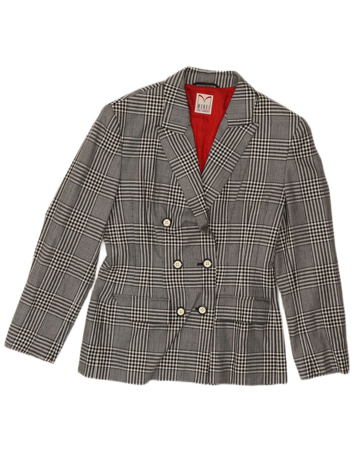 Giacca blazer doppiopetto da donna Mondi EU 38 pied de poule grigio medio