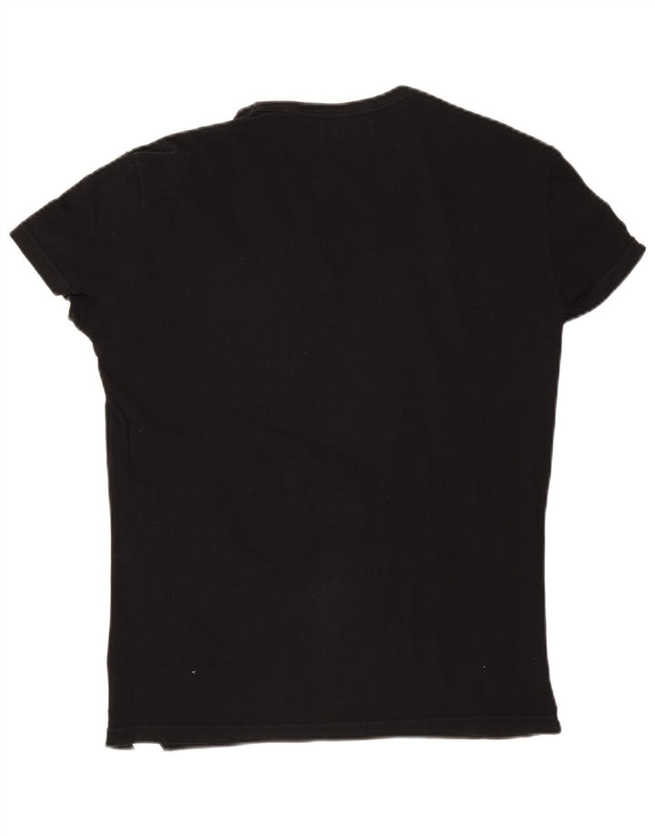 T-shirt da uomo Emporio Armani Top in cotone nero medio