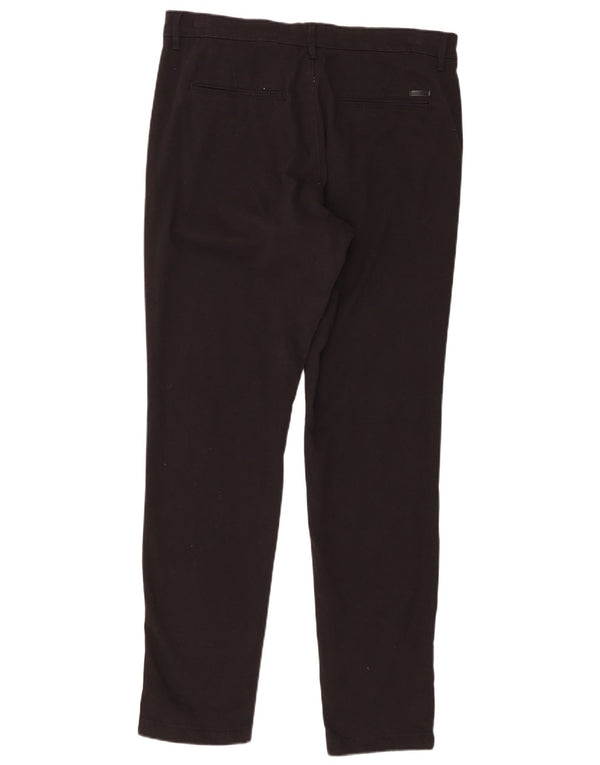 Pantaloni chino slim da uomo Jack & Jones W34 L32 cotone nero