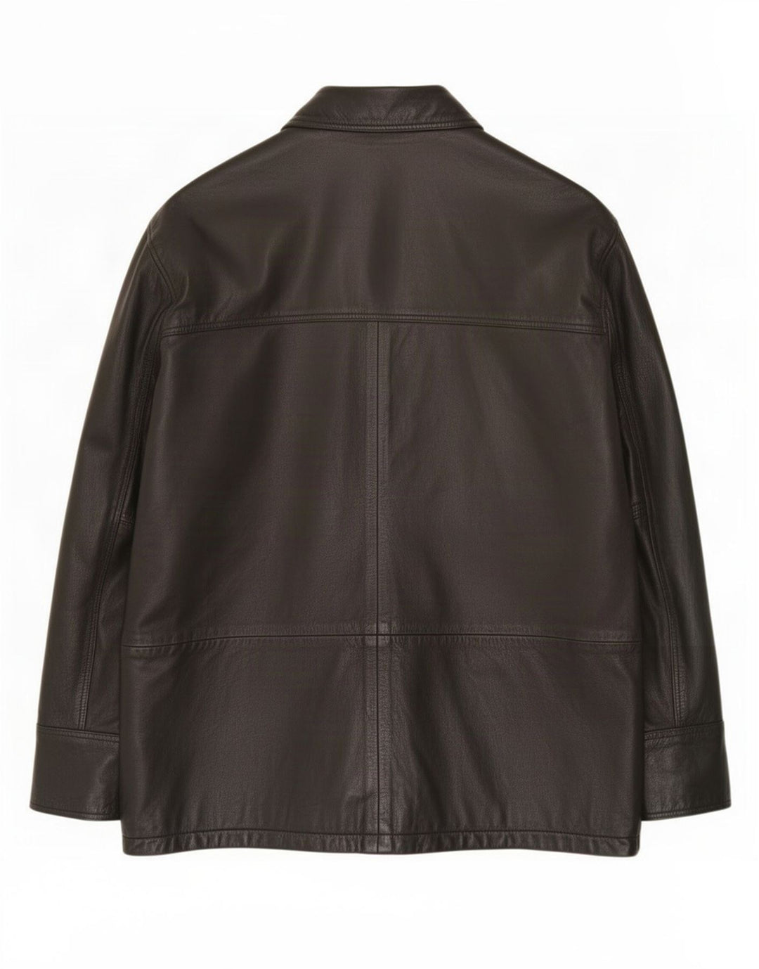 Giacca in pelle vintage da uomo UK 40 grande nera