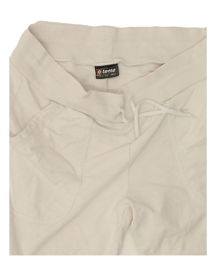 LOTTO Mens Tracksuit Trousers Medium White Cotton Vintage Lotto and Second-Hand Lotto from Messina Hembry 