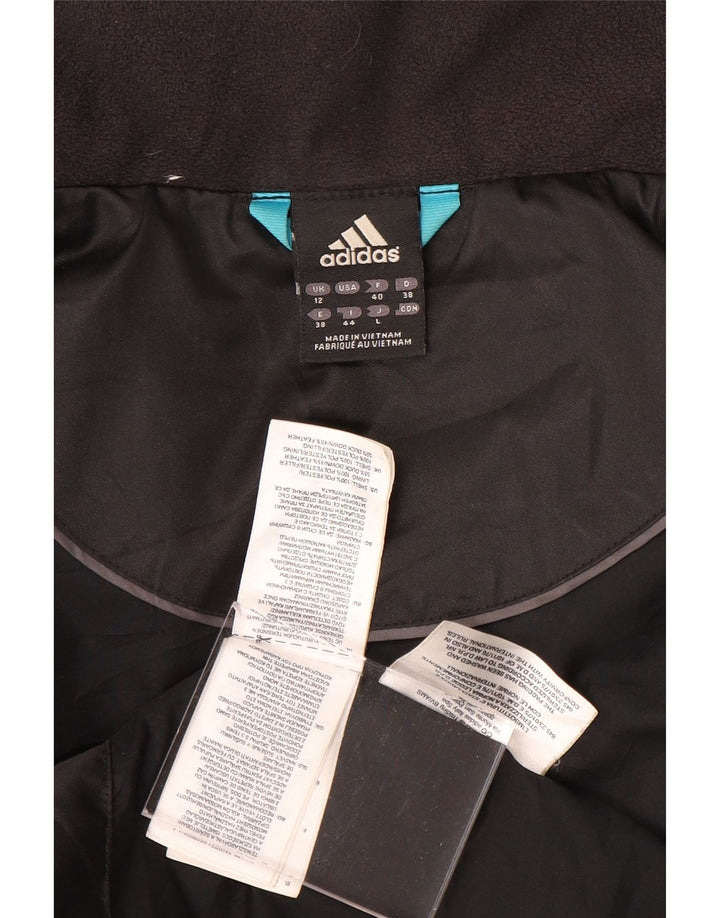 Cappotto imbottito da donna Adidas UK 12 medio nero poliestere