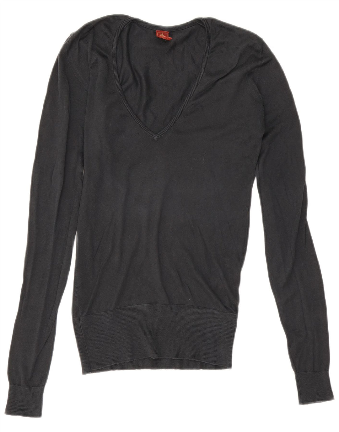 Maglione Dondup da donna con scollo a V UK 10 piccolo nero