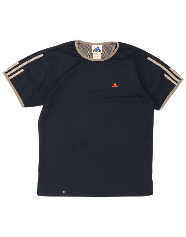 Maglietta ADIDAS da bambino 13-14 anni in poliestere blu navy