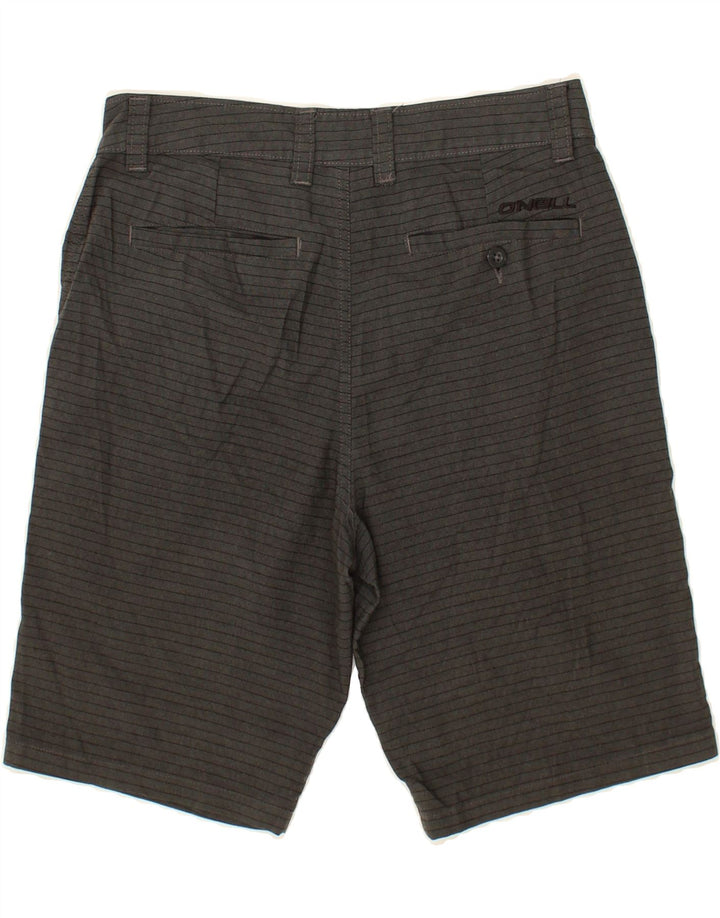 O'NEILL Mens Chino Shorts W30 Medium  Grey Striped Polyester Vintage O'Neill and Second-Hand O'Neill from Messina Hembry 