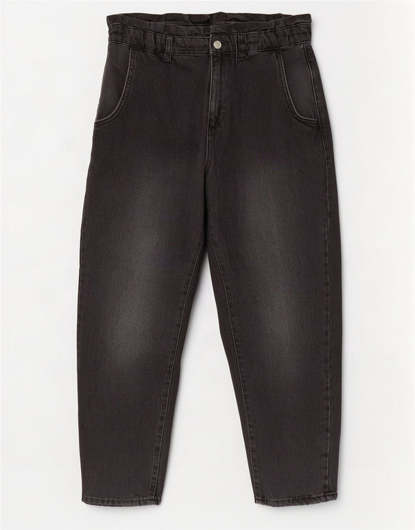 Jeans affusolati corti a vita alta da donna Zara EU 36 XS W26 L24 cotone nero