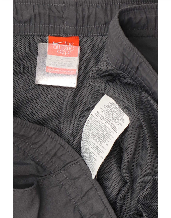 Pantaloncini sportivi Nike Bermuda da uomo, grandi, in poliestere grigio