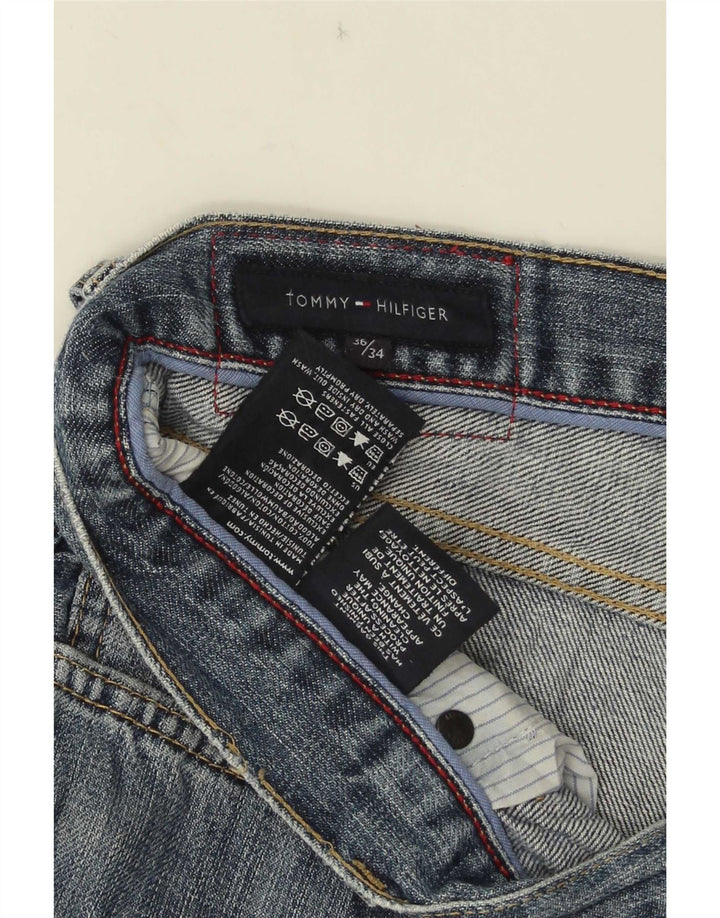 Jeans dritti da uomo Tommy Hilfiger W36 L27 cotone blu