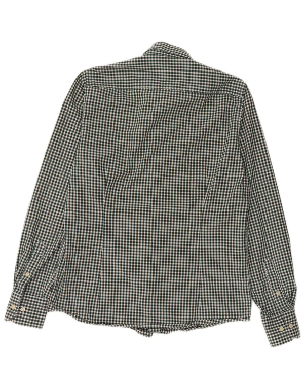 Camicia Barbour da uomo su misura piccola in cotone a quadretti verde