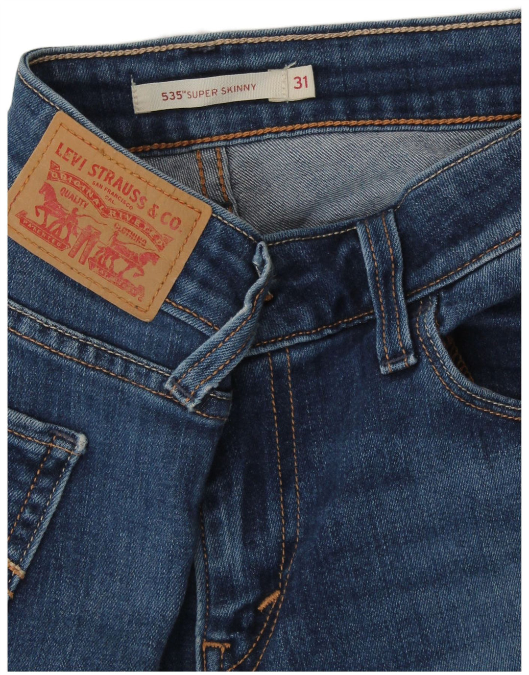 LEVI'S Jeans 535 super skinny da donna W31 L26 Blu