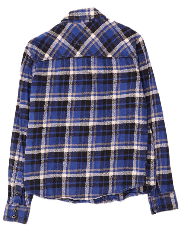 Camicia Converse da uomo in flanella a quadri blu medio