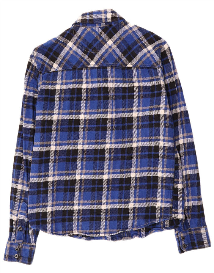 Camicia Converse da uomo in flanella a quadri blu medio