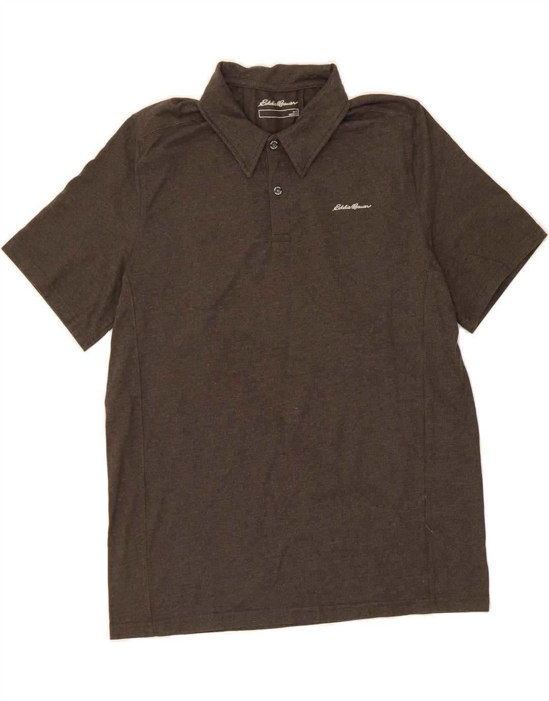 EDDIE BAUER Mens Polo Shirt Large Grey Cotton Vintage Eddie Bauer and Second-Hand Eddie Bauer from Messina Hembry 