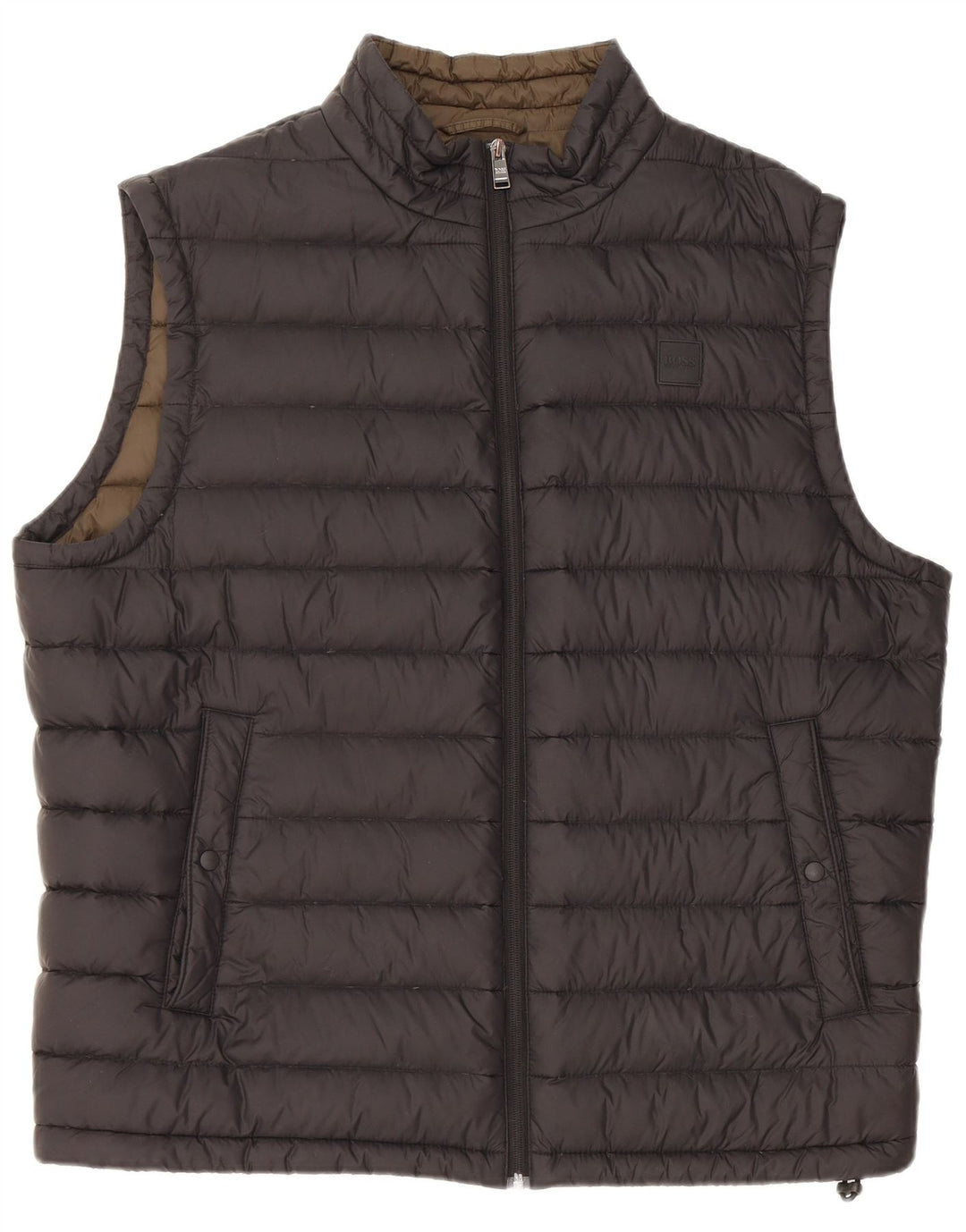 Gilet imbottito da uomo HUGO BOSS EU 56 3XL Nero Poliammide