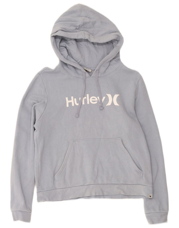 Felpa con cappuccio grafica da donna Hurley UK 10 Small in cotone blu