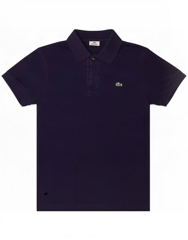 Polo da uomo Lacoste taglia 4 media cotone blu navy