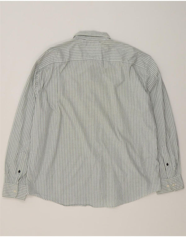 TOMMY HILFIGER Camicia da uomo 2XL Cotone a righe verdi