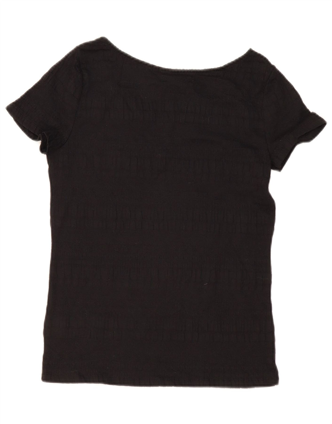 Top camicetta da donna RALPH LAUREN UK 12 cotone nero medio