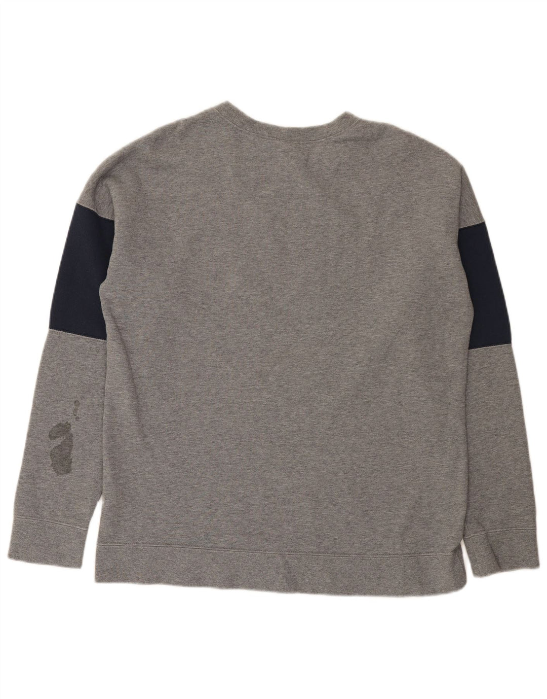 Felpa con grafica Nike da uomo, grande, in cotone color block grigio