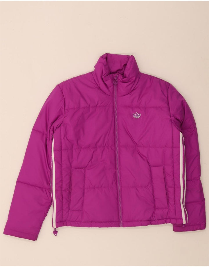 Giacca imbottita oversize da donna Adidas UK 10 Small Viola Poliestere