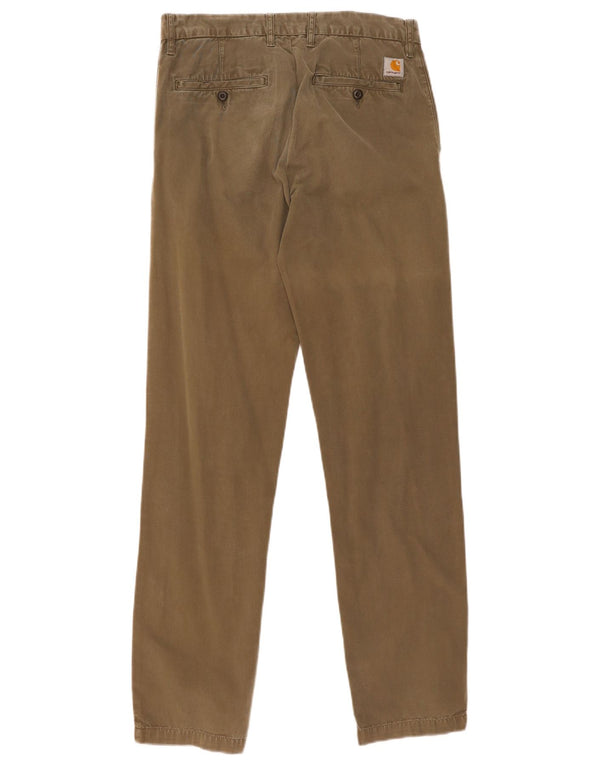 Pantaloni chino slim da uomo Carhartt W28 L32 cotone kaki