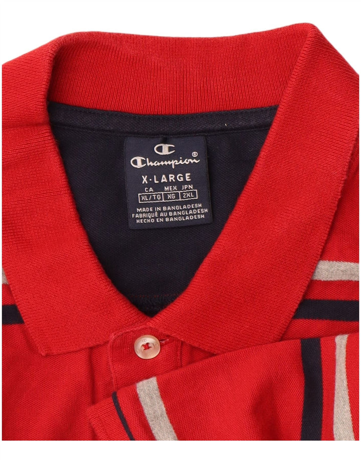 Polo da uomo Champion XL a righe rosse