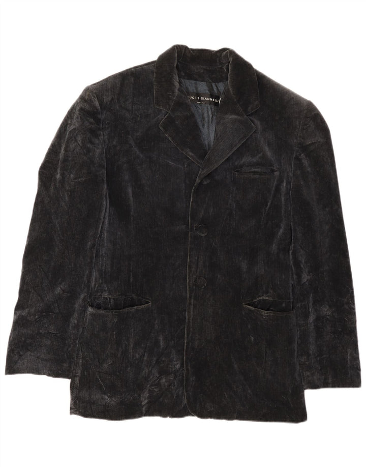 CALUGI E GIANNELLI Giacca Blazer in Velluto da Uomo IT 52 XL Blu Navy