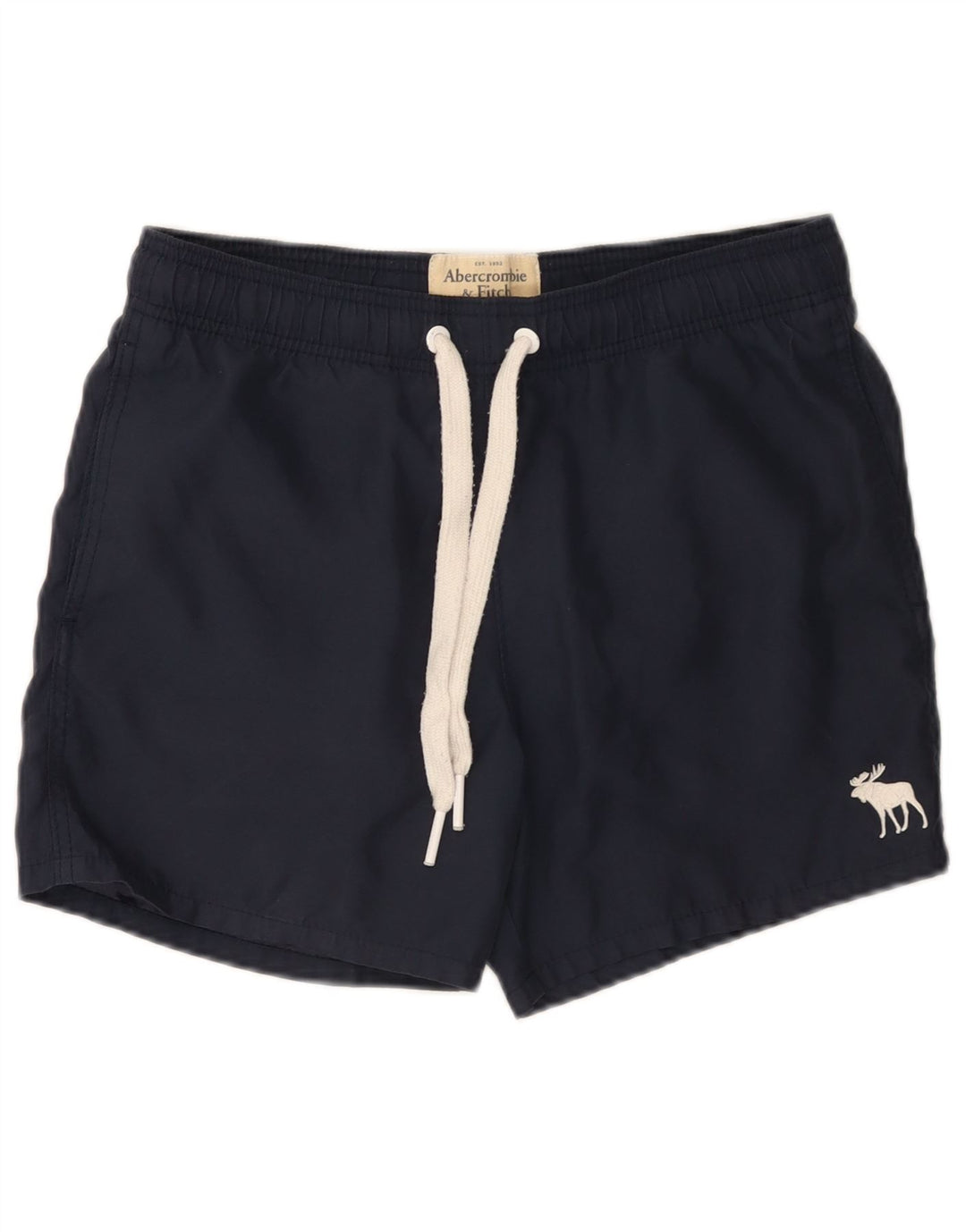 Pantaloncini da bagno da uomo Abercrombie & Fitch piccoli in poliestere blu navy