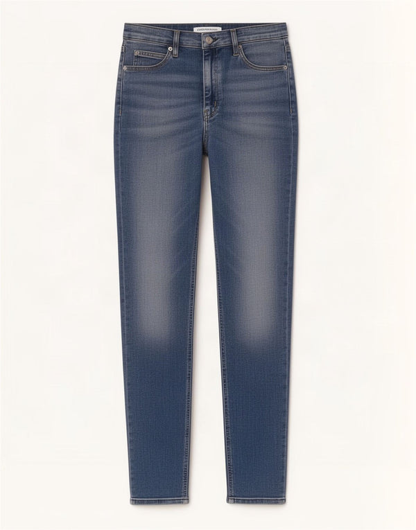 Jeans slim da donna Calvin Klein W33 L27 cotone blu