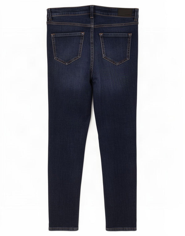 Marks & Spencer Donna The Ivy Skinny Jeans UK 10 Small W28 L25 Blu Navy