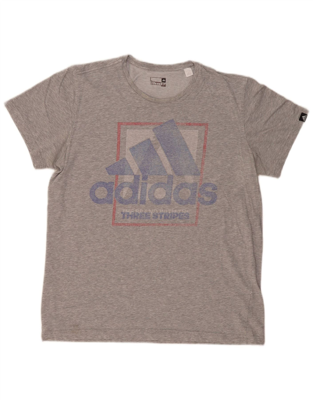 T-shirt grafica ADIDAS da uomo Climalite grande grigia