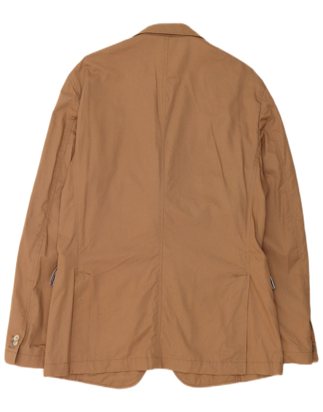 Giacca blazer slim fit da uomo a 2 bottoni Henry Cottons IT 52 XL in cotone beige