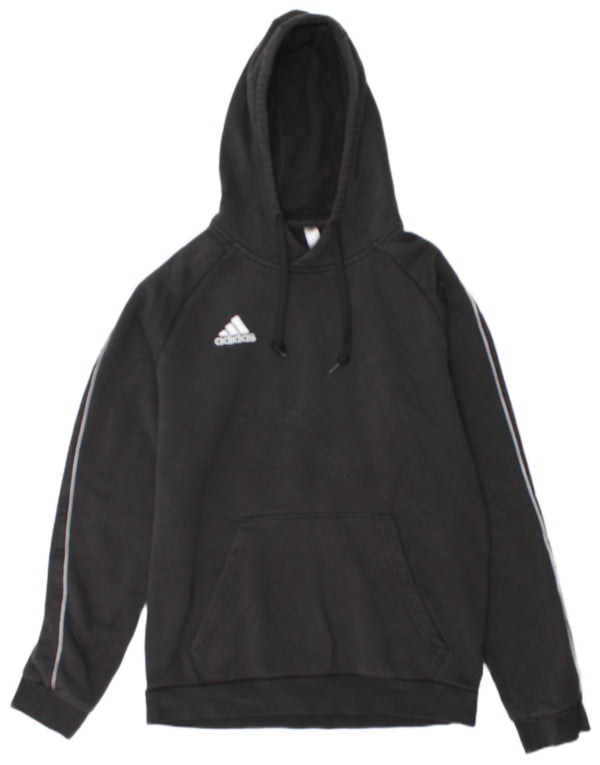 Felpa con cappuccio da uomo Adidas Medium in cotone nero